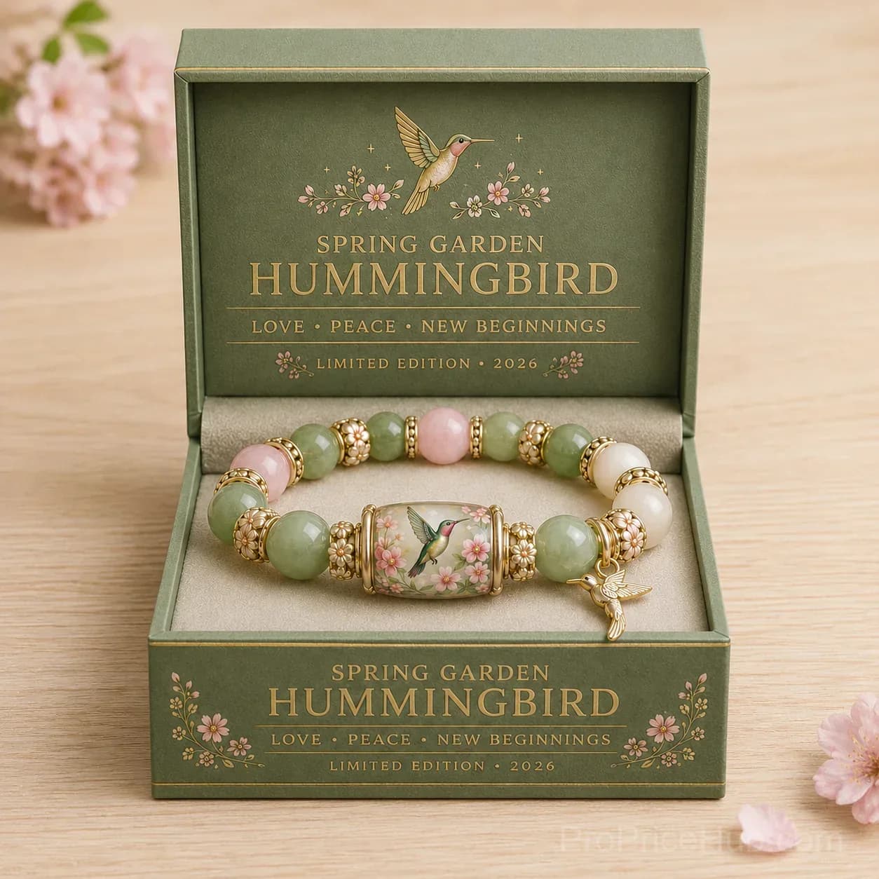 2026 Limited Edition Handmade Bracelet - Love, Peace & Spring Blessings - View 3