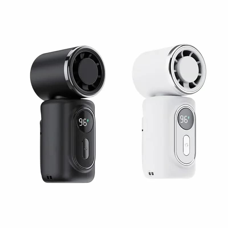 Mini Portable Handheld Clip-On Fan, Black - View 6