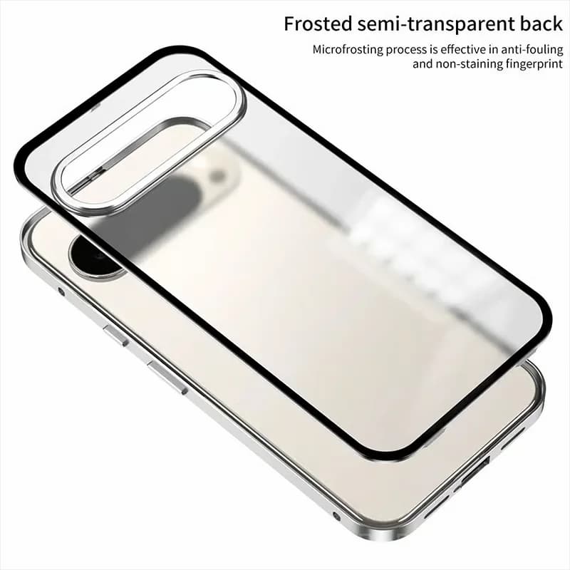 Pixel 10 Magnetic Aluminum Frame Phone Case, Black - View 5