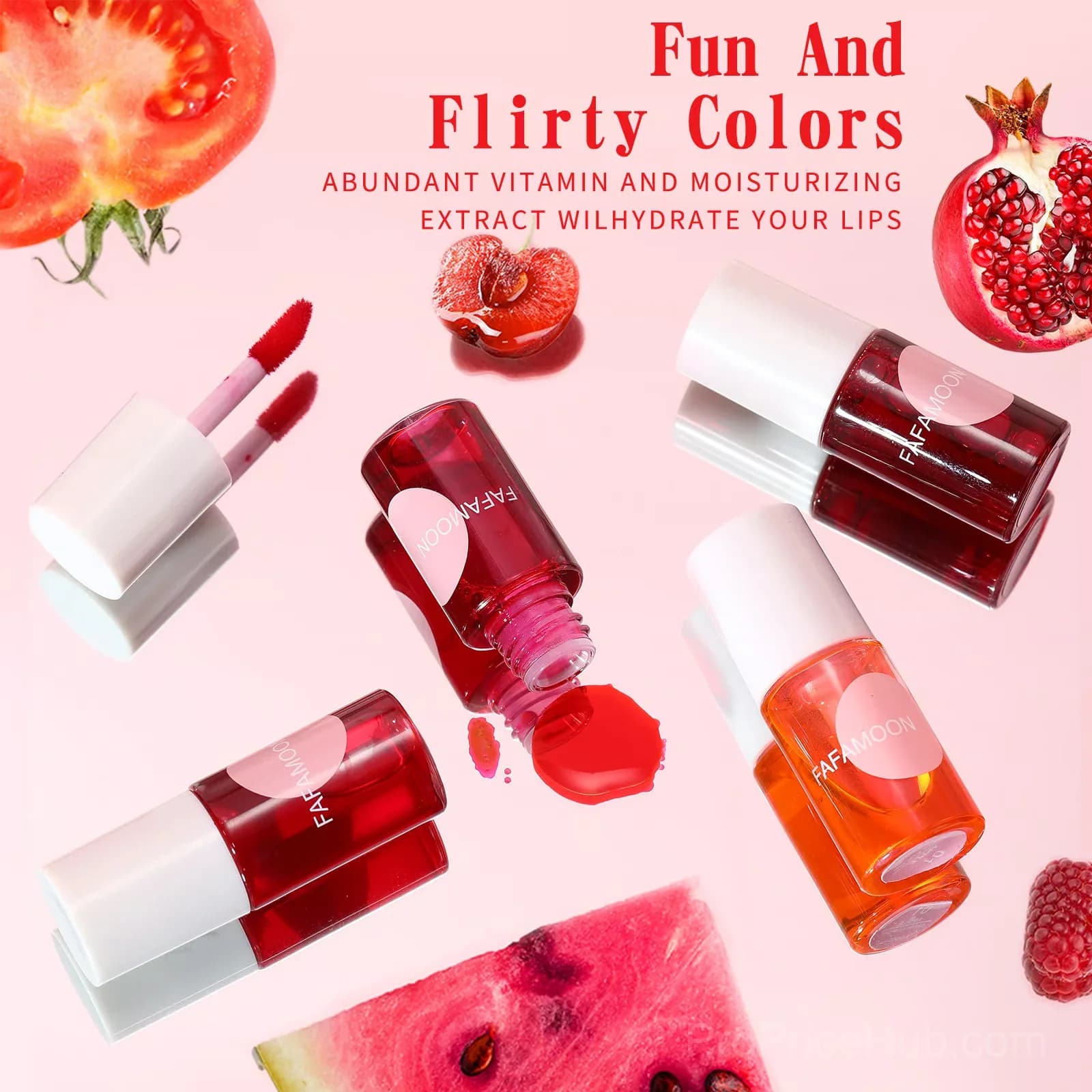 FAFAMOON Long Lasting Lip Gloss, 01 Apple - View 3
