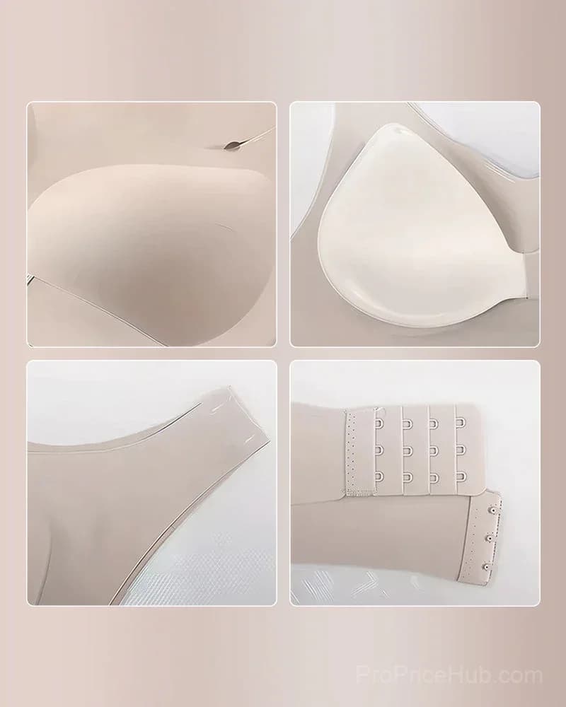 Front Closure Cross-Back Wireless Posture Bra - View 3