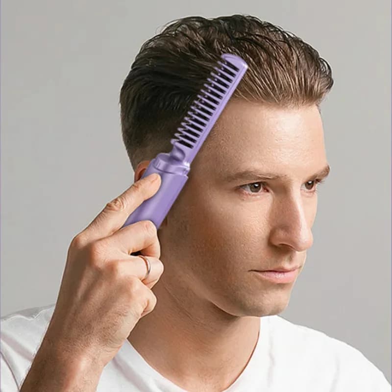 Purple Hairdressing Comb for Styling and Cutting - View 3