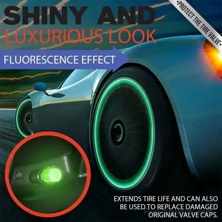 Luminous Tire Valve Stem Caps - Glow in the Dark - View 4