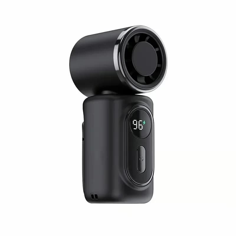 Mini Portable Handheld Clip-On Fan, Black - View 1