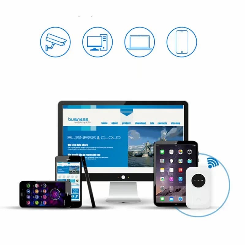 Portable 4G WiFi Router Set with Type-C Port - View 3