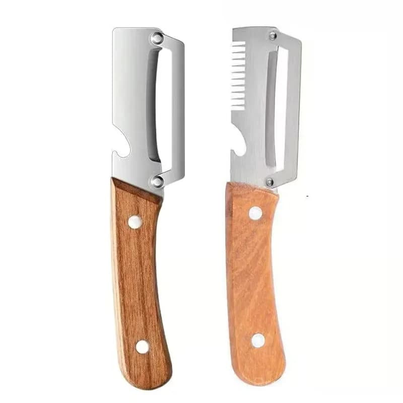 Stainless Steel Multifunction Julienne Fruit Peeler Knife - View 5