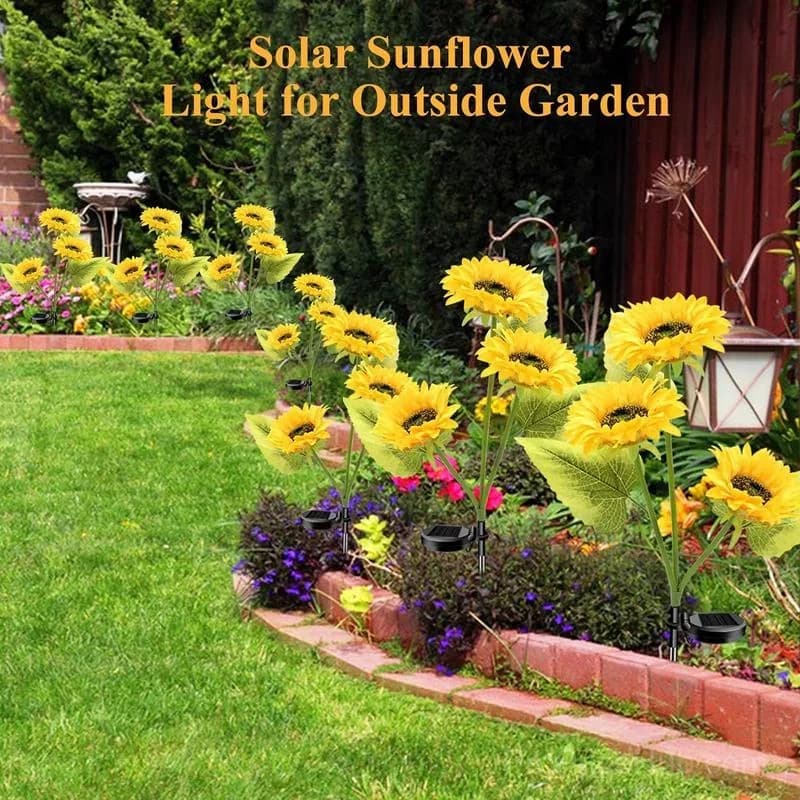 Outdoor Solar LED Sunflower Garden Lights - View 8