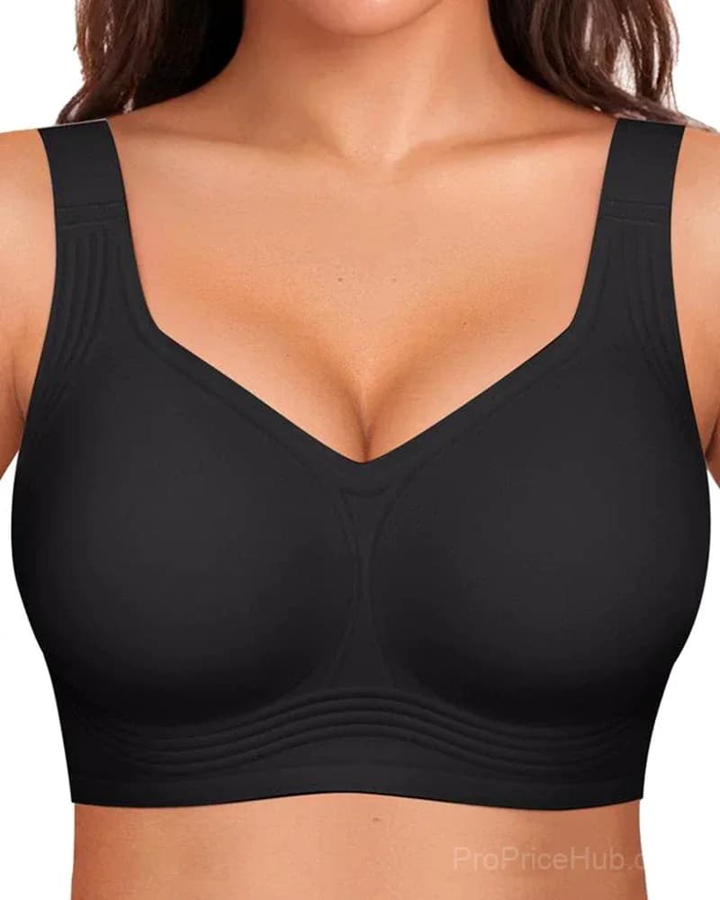 Comfortable Wireless Full Coverage Jelly Smoothing Bra - View 18