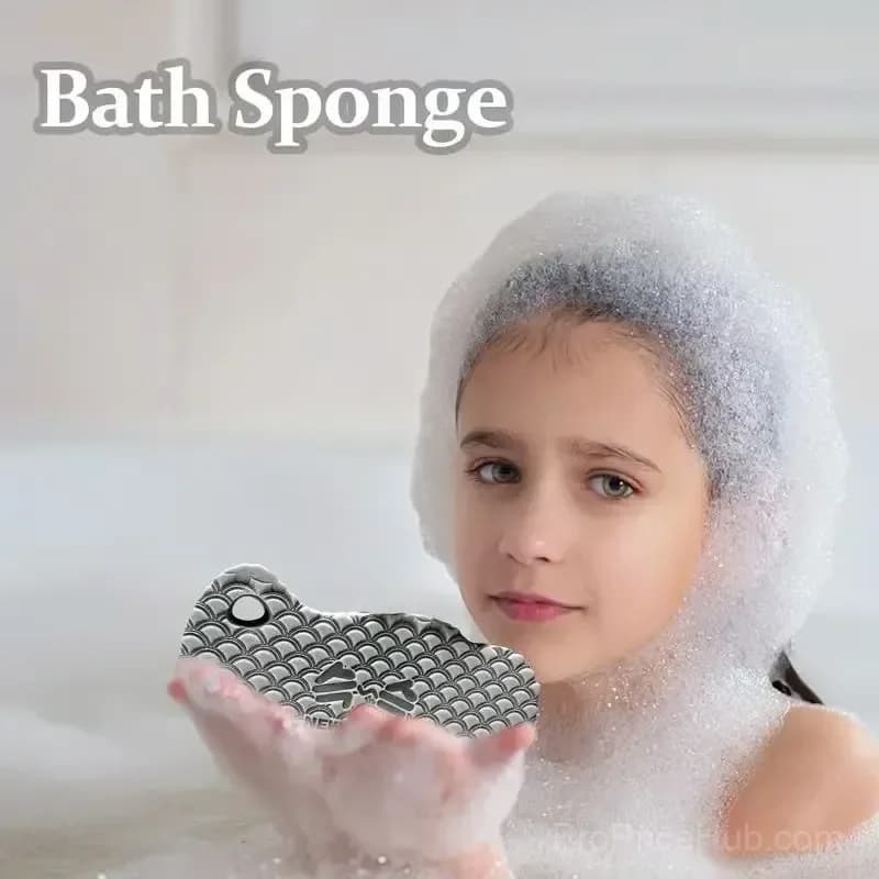 Exfoliating Bath Sponge - Body Scrubber - View 5