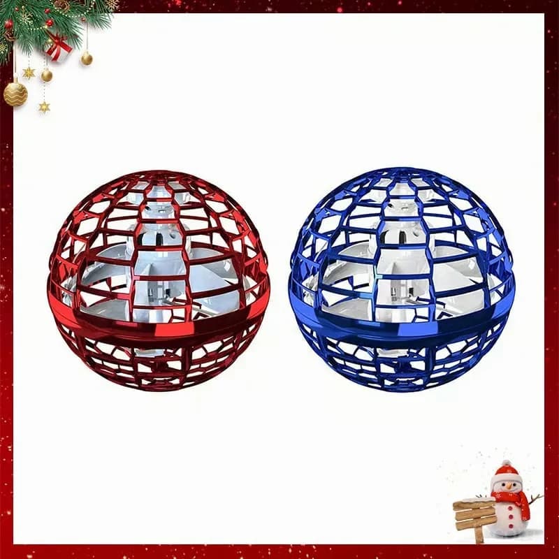 Flying Rotating Hover Ball Toy, Red - View 5