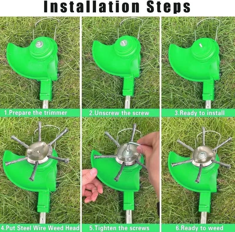 String Trimmer Replacement Head with 3 Blades - View 9