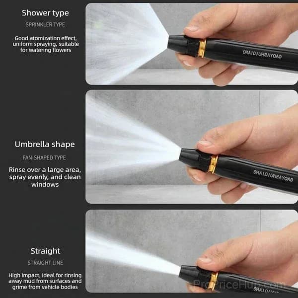 High-Pressure Hose Spray Gun with Brush Attachment - View 17