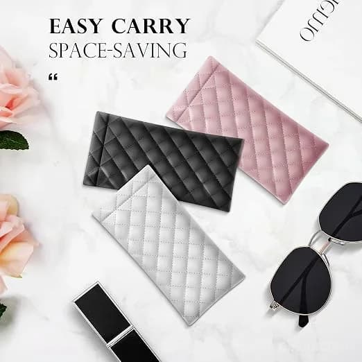 Soft PU Leather Portable Sunglasses Storage Bag - View 1