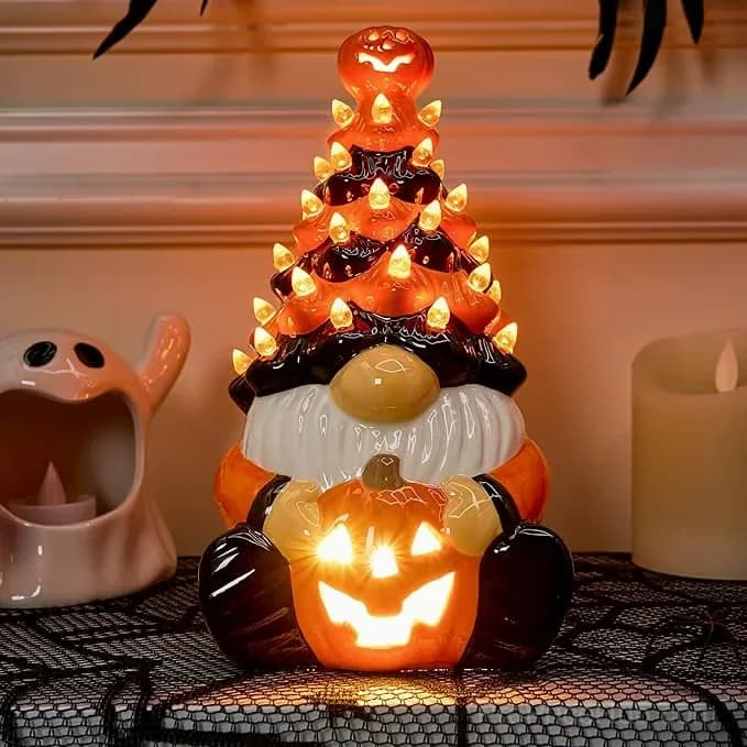 Halloween Lighted Dwarf Decorative Figurine - View 1