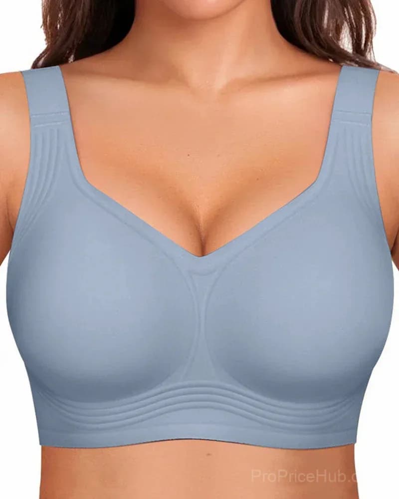 Comfortable Wireless Full Coverage Jelly Smoothing Bra - View 20