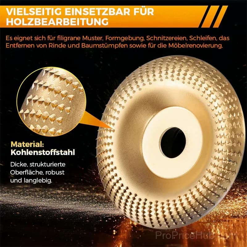 3-Piece High-Performance Wood Carving Disc Set - View 7
