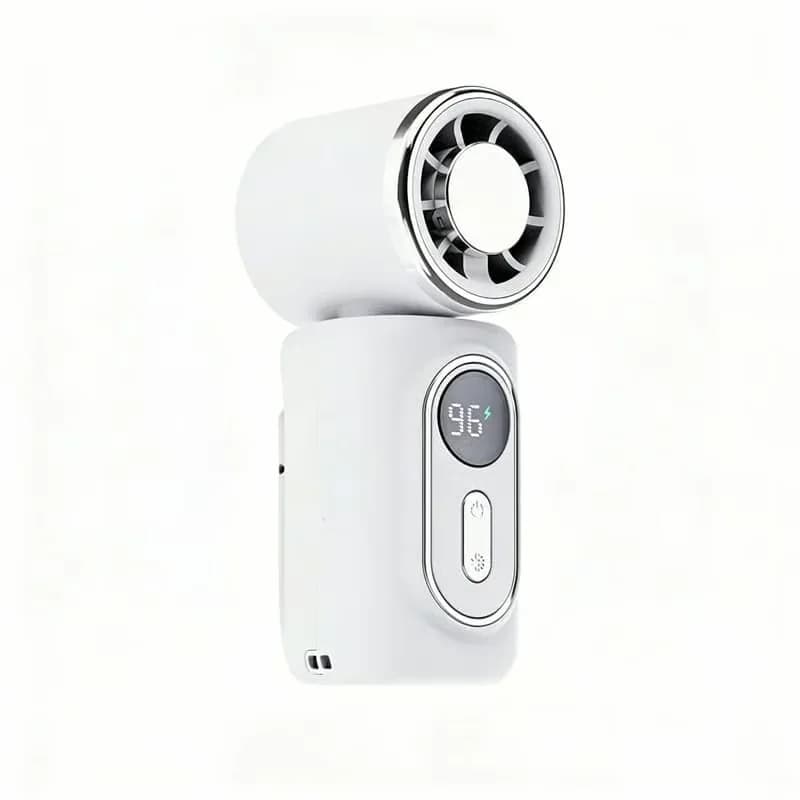 Mini Portable Handheld Clip-On Fan, Black - View 4