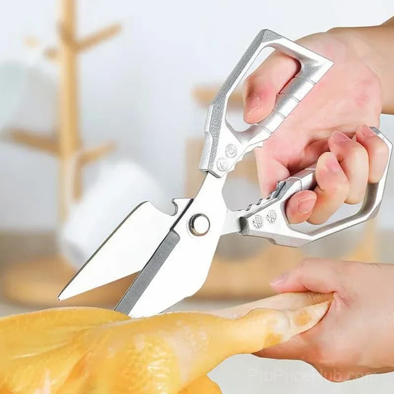 Heavy-Duty Multifunction Kitchen Shears, Silver - View 1