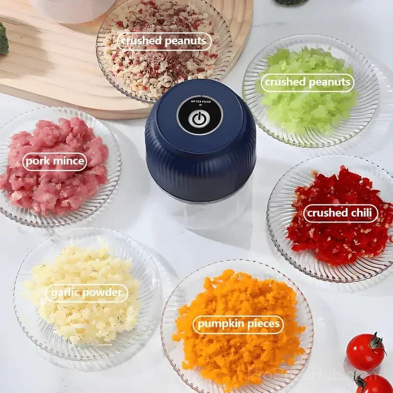 Electric Garlic & Veggie Chopper – Compact Food Prep Tool - View 1
