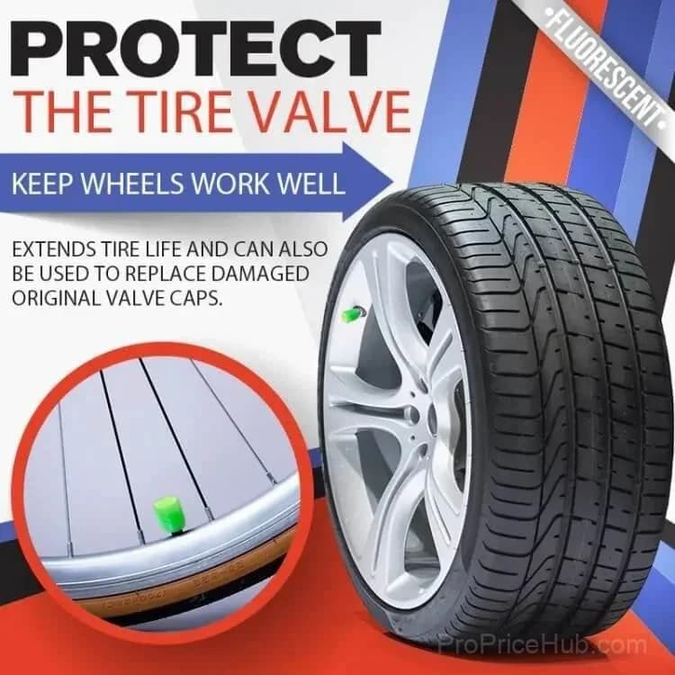 Luminous Tire Valve Stem Caps - Glow in the Dark - View 6