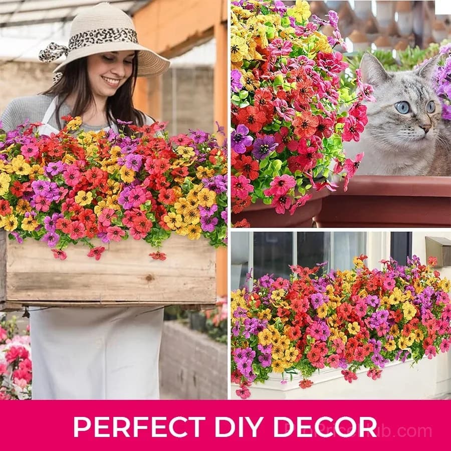 Realistic UV-Resistant Outdoor Artificial Flowers – Zero Maintenance - View 5