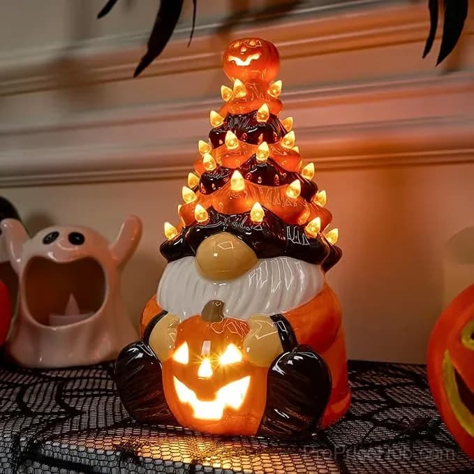Halloween Lighted Dwarf Decorative Figurine - View 2