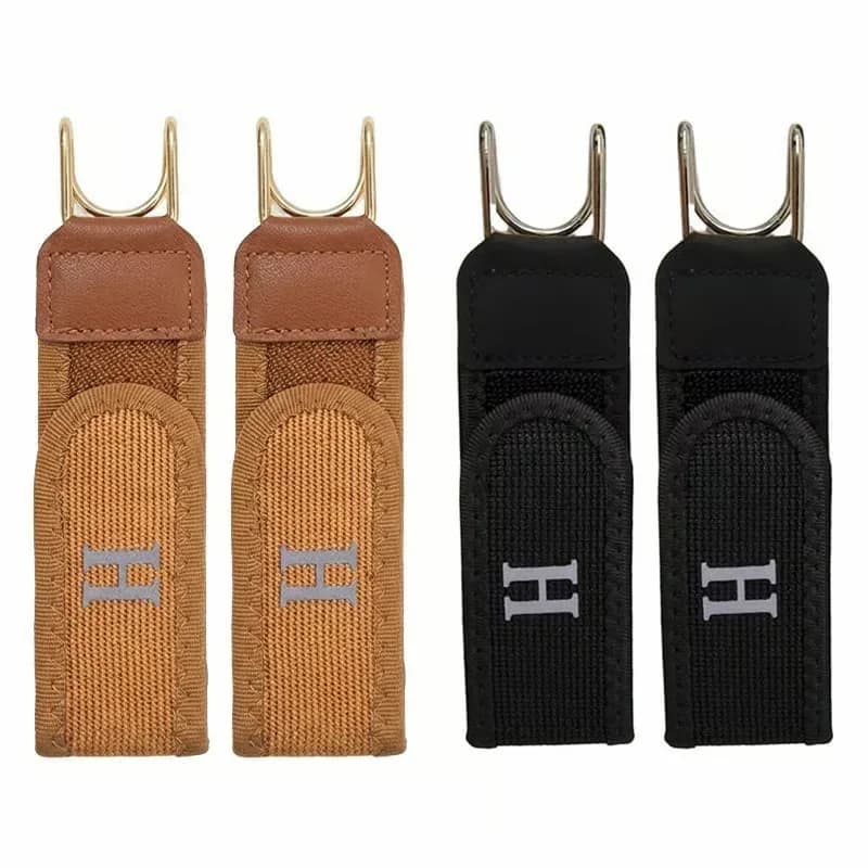No-Buckle Belt, Brown, 2-Pack - View 6