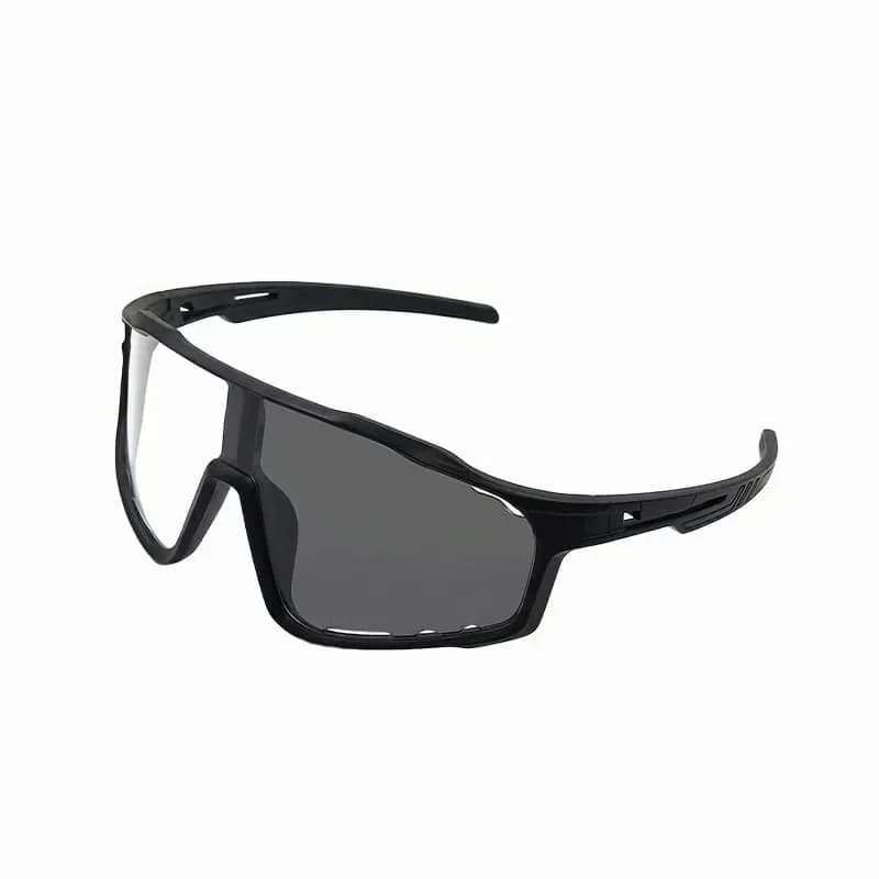 Photochromic UV Protection Sports Sunglasses, Transparent Gray - View 3