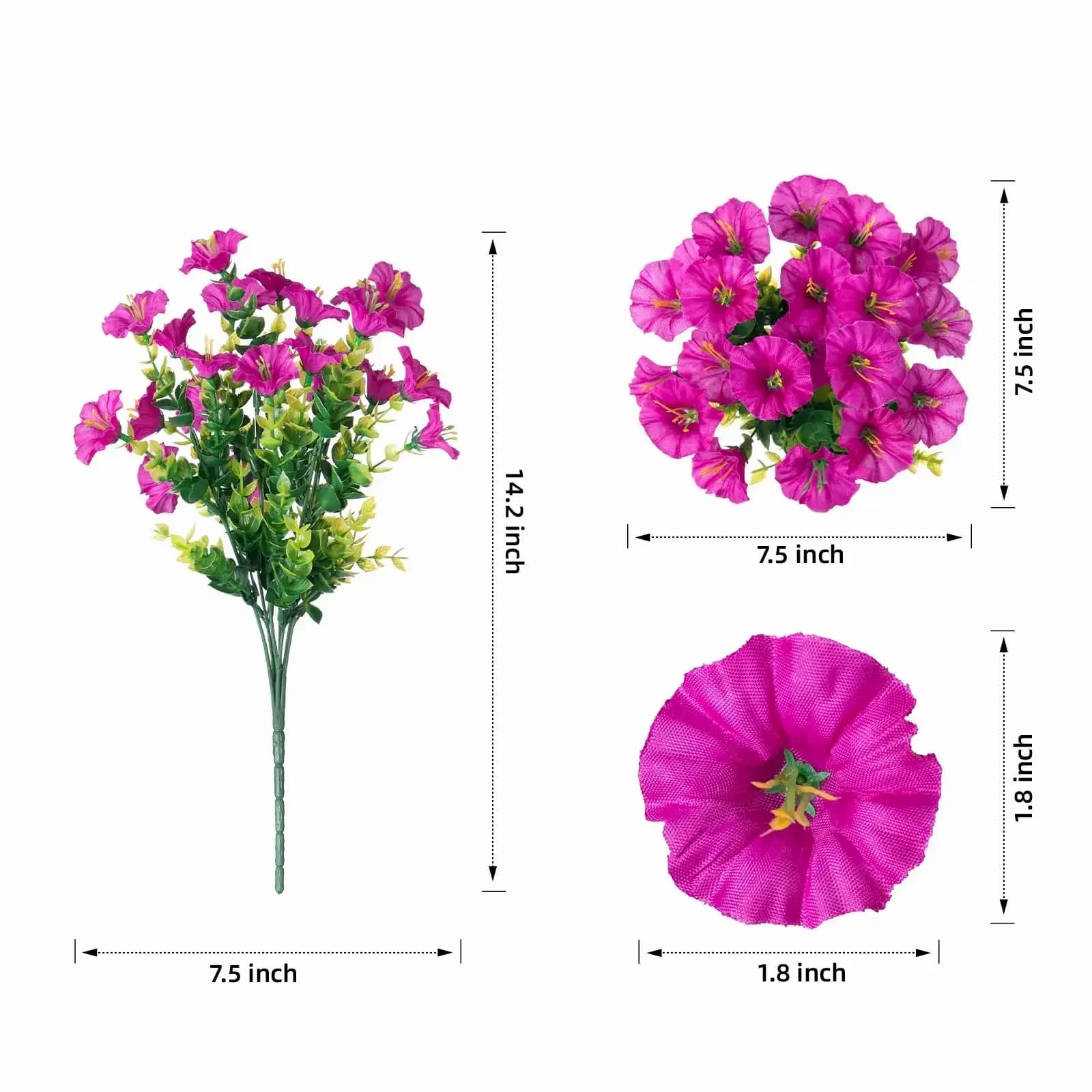 UV Resistant Artificial Petunia Flowers - View 22