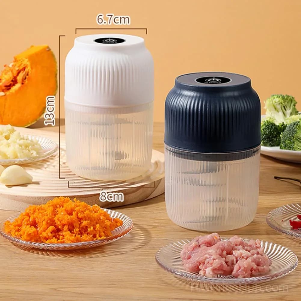 Electric Garlic Chopper - Mini Portable Veggie Cutter - View 9