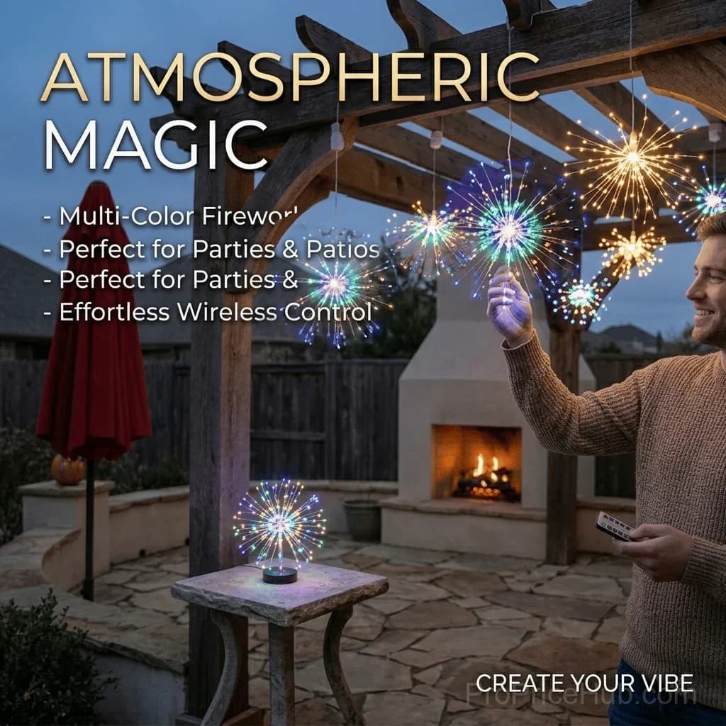 4-Pack Solar Fireworks Lights with 480 LEDs - View 3