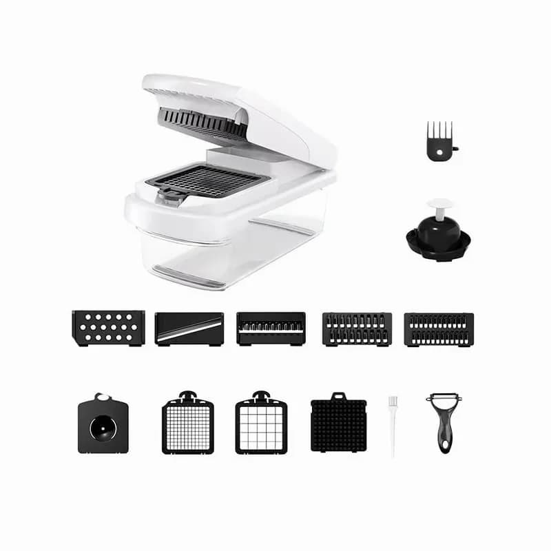 Multifunctional Vegetable Cutter, Black - View 3