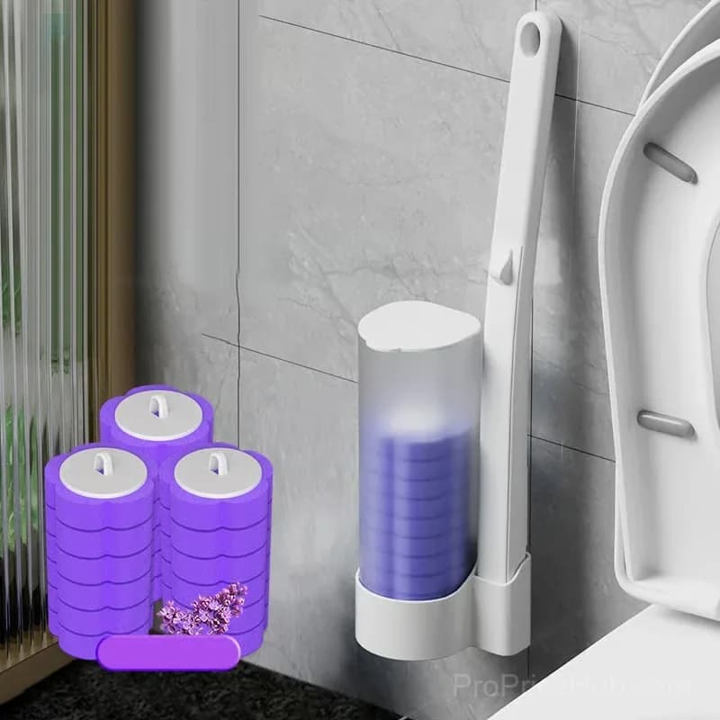 Disposable Toilet Cleaning Brush, 10-Pack Hygienic Mess-Free Heads - View 17
