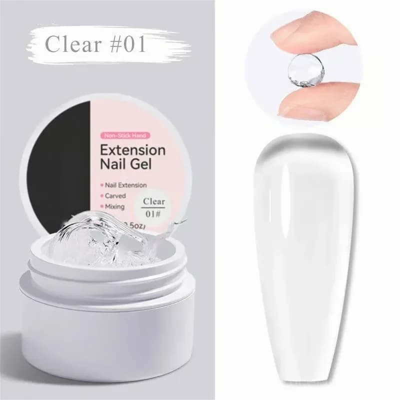 Clear Nail Extension Builder Gel Without Tools - View 1