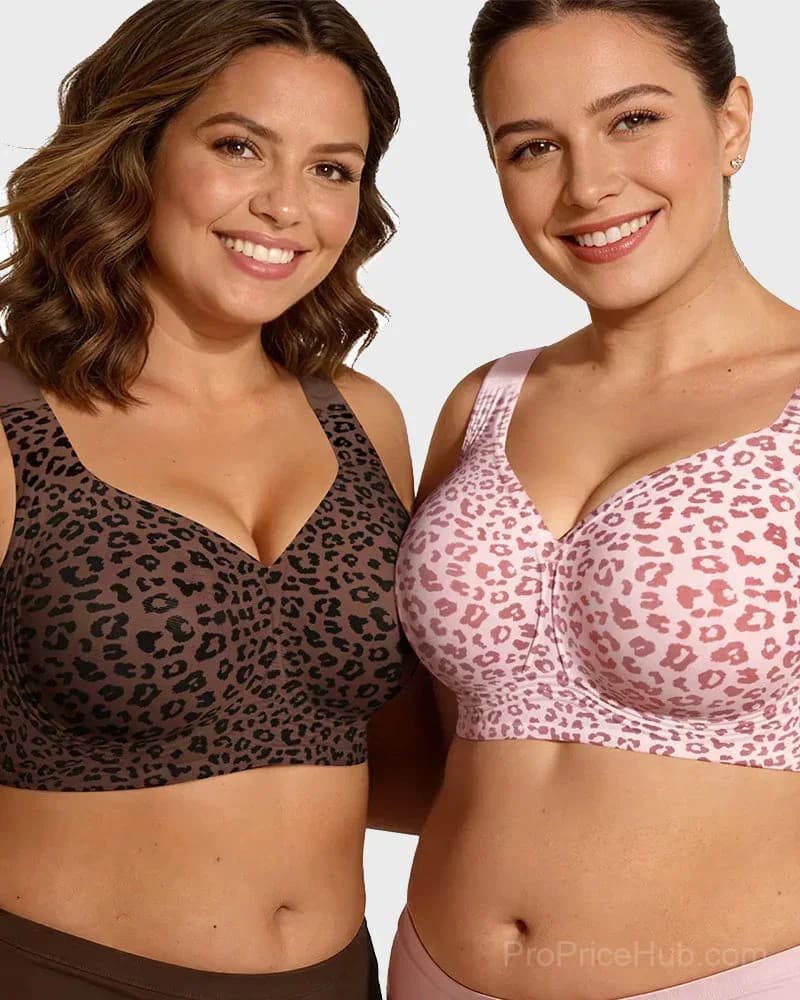 Comfortable Wireless Full Coverage Jelly Smoothing Bra - View 2