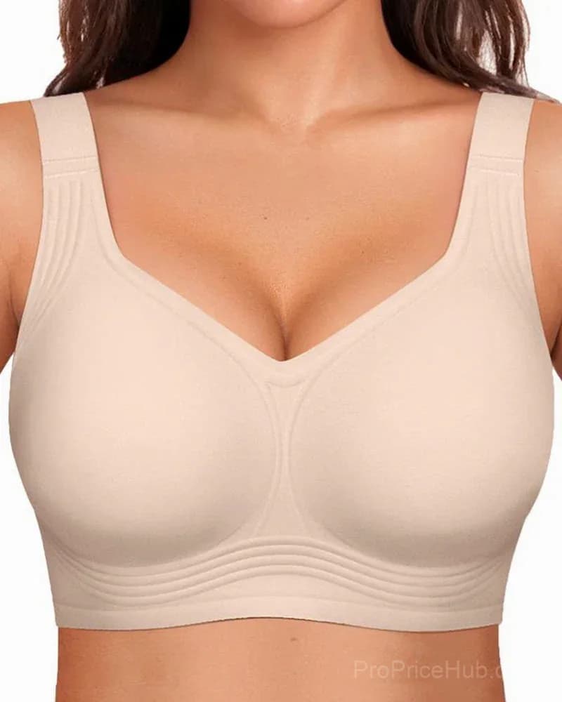 Comfortable Wireless Full Coverage Jelly Smoothing Bra - View 19