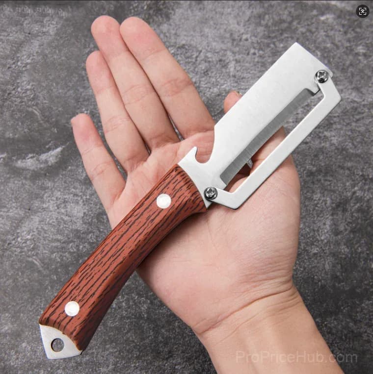Stainless Steel Peeler with Wooden Handle and Bottle Opener - View 11
