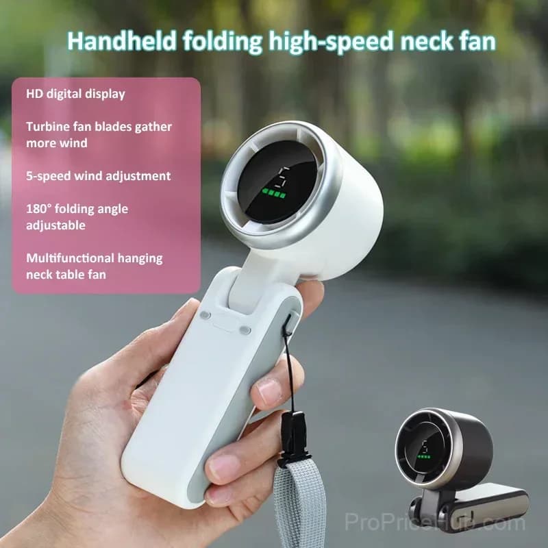 3-In-1 Mini Turbo Fan for Portable Personal Cooling - View 7