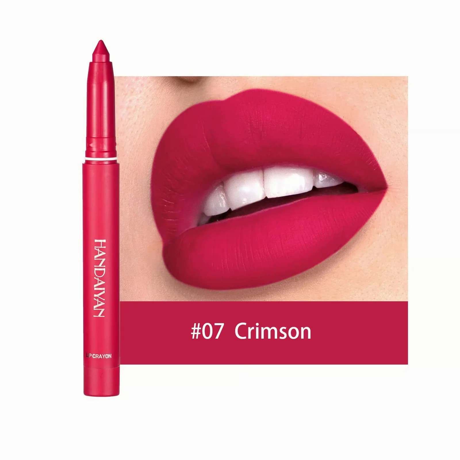 Matte Lipstick Pencil, Rotating & Sharpenable - Apricot - View 9