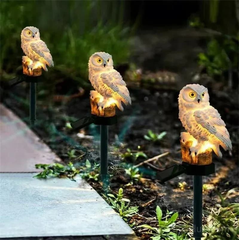 Waterproof Solar Owl Outdoor Decor Light - View 6