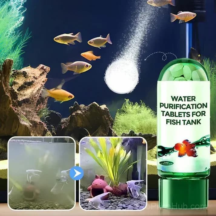 Aquarium Water Purification Tablets, 35-Count Bottle - View 1