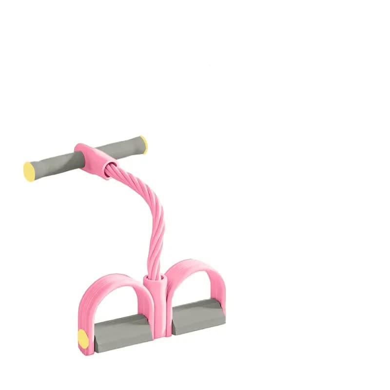 Multifunction Pedal Resistance Bands, Gray Pink/Purple, 2 Pcs - View 2