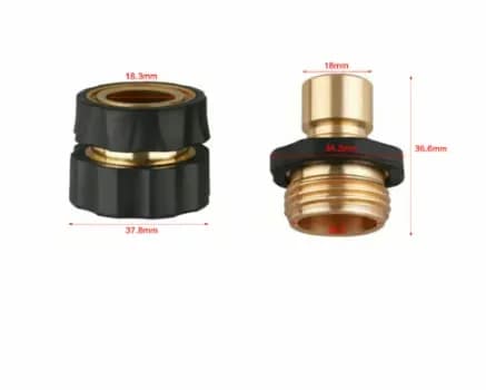 Hourleey Garden Hose Quick Connectors, 2 Sets Male & Female - View 4