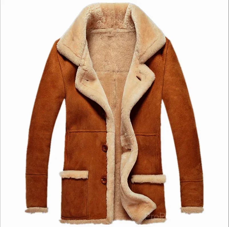 Big & Tall Men's Thickened Plush Lapel Jacket - S-5XL - View 6
