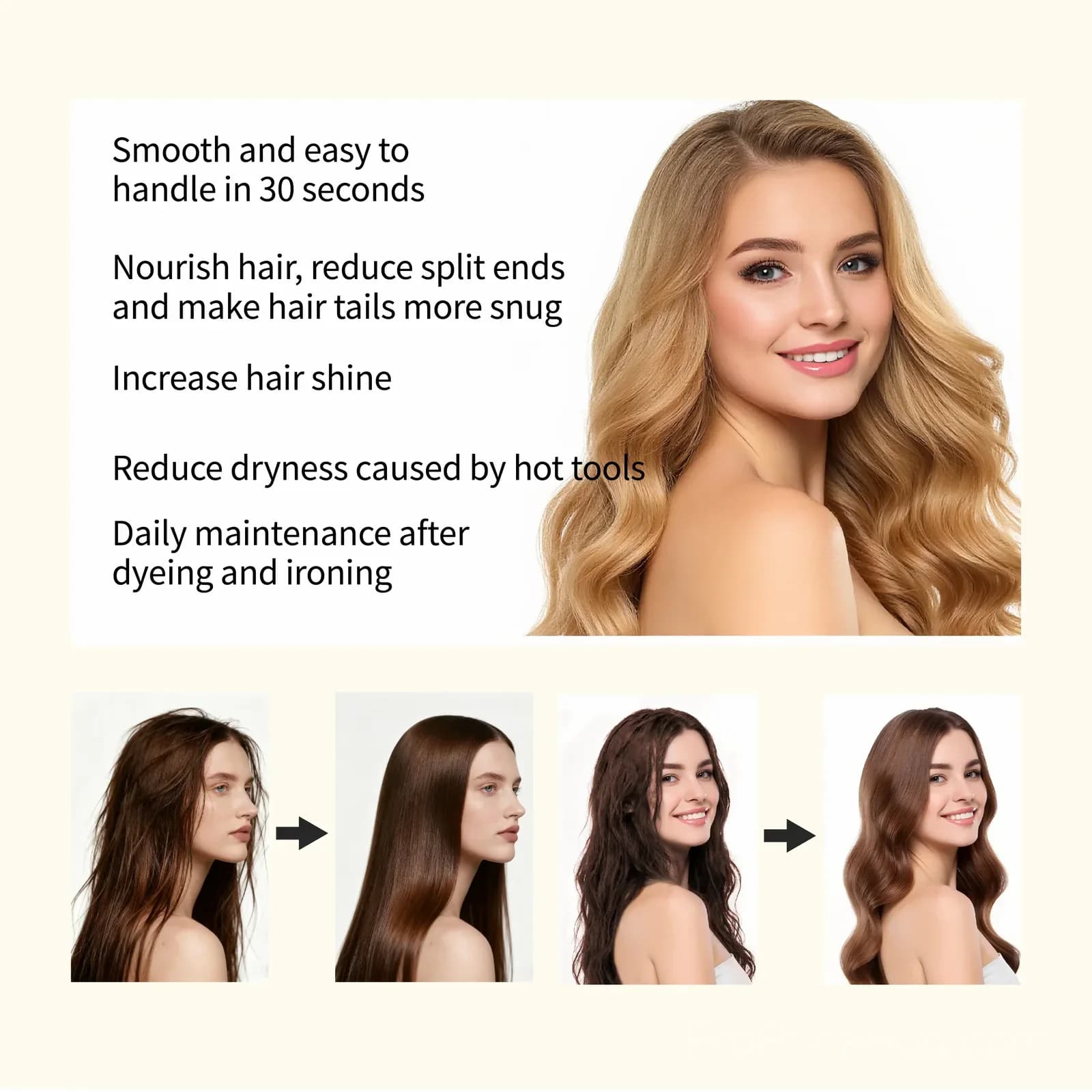 Intense Repair Hair Oil for Dry Hair & Frizz Control - View 10