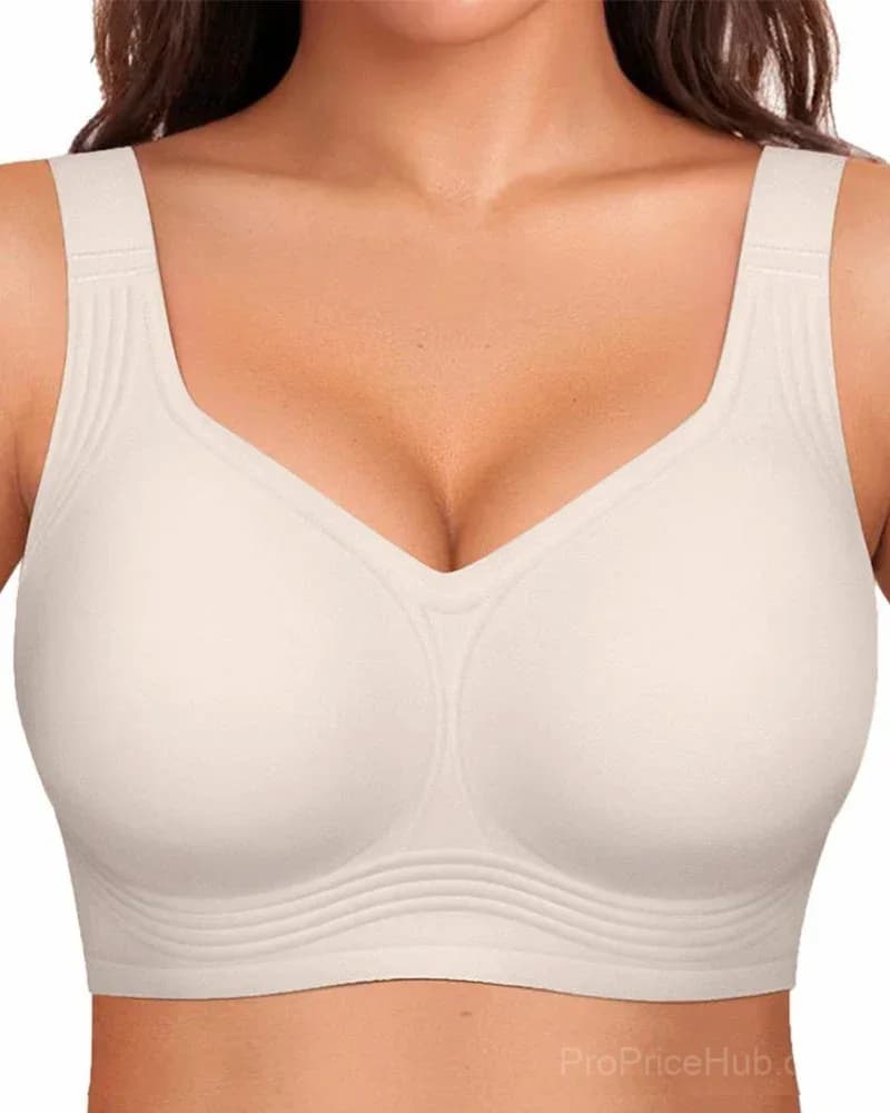 Comfortable Wireless Full Coverage Jelly Smoothing Bra - View 21