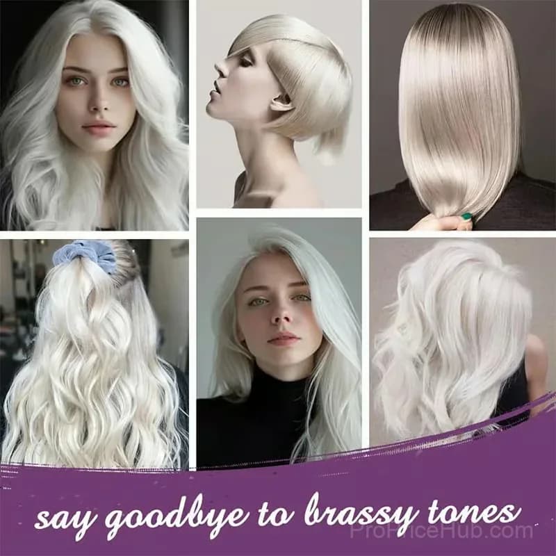 Purple Keratin Hair Mask for Blonde, Silver & Gray Hair, 100g - View 2
