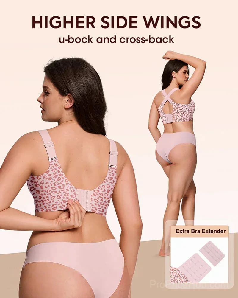 Comfortable Wireless Full Coverage Jelly Smoothing Bra - View 5