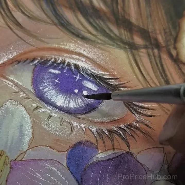 20-Color Shifting Watercolor Painting Set with Brushes - View 2