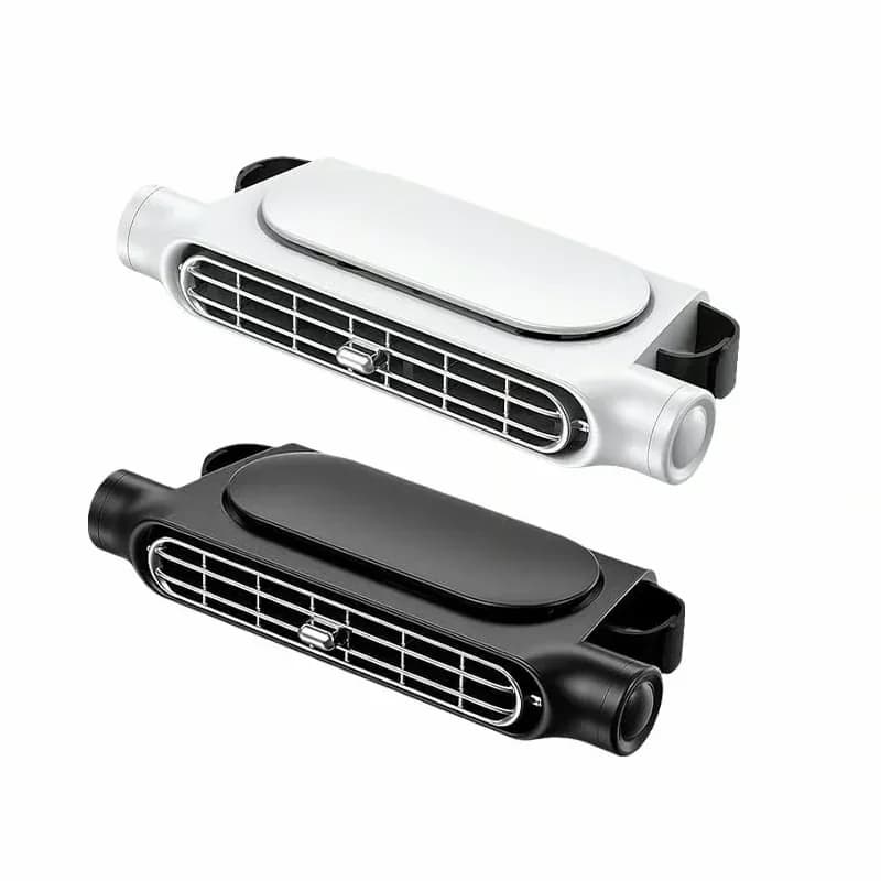 White Car Seat Cooling Fan for Vehicle Interior - View 5